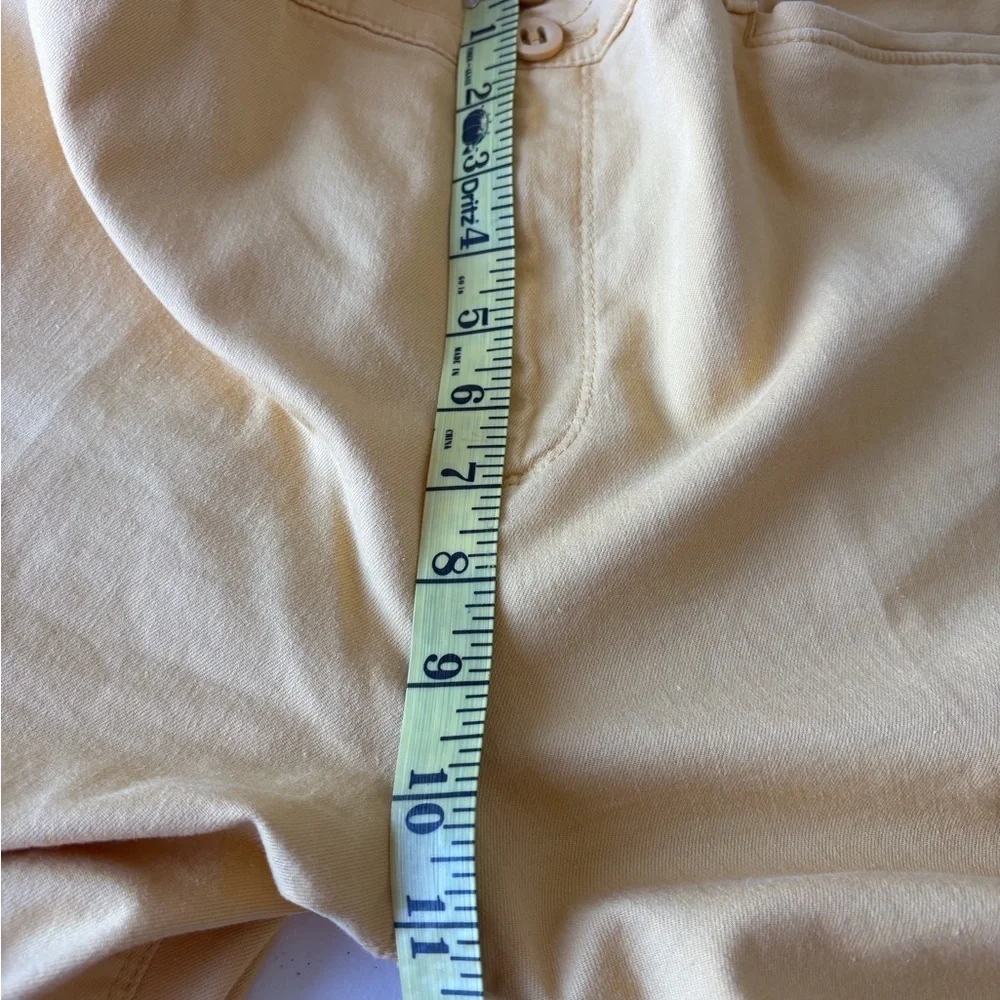 Loft Outlet Sunny yellow High rise straight Size 12‎ Cotton blend pant - Picture 9 of 13